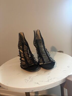 Vince Camuto Black Strappy Heels